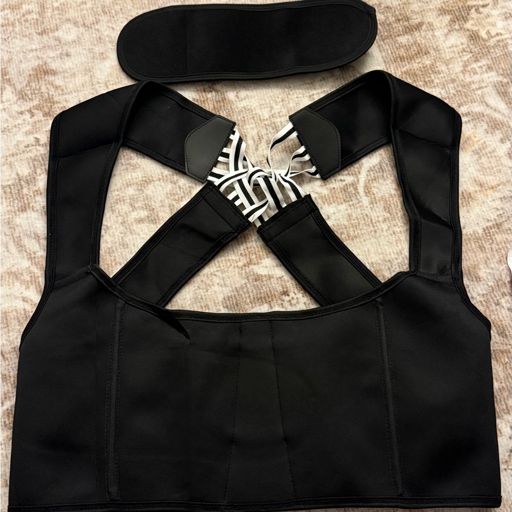 Stylish Black Bra and Eye Mask Set